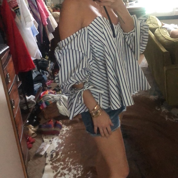 Caroline constas striped Gabriella top - Picture 4 of 5